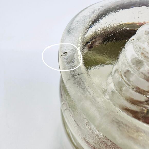 Armstrong VTG Collectible Glass Experimental Insulator Clear Made in USA 28 55 - Picture 8 of 9